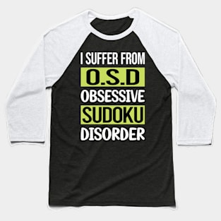 Obsessive Love Sudoku Baseball T-Shirt